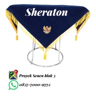 Paskibra tray base, colored flag ceremony tray base Darkbiru