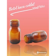 30ml chocolate syrup bottle 30cc chocolate glass bottle/ chocolate glass pharmacy bottle
