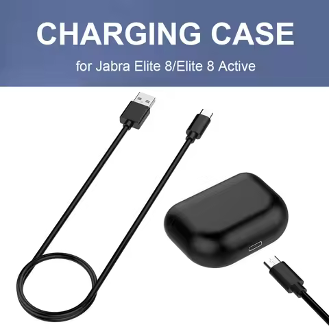 590mAh Earbuds Charger Box Type-C Charging Case Box with LED Indicator Charger Case for Jabra Elite 