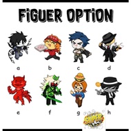 Custom Keychain FORSAKEN, GLITTER SAL, Keychains: Chance, Elliot, Two Time, Guest 1337, 007n7, Coolk