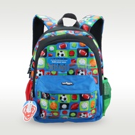 Australia smiggle original children's schoolbag boy color ball shoulder backpack cute name card bags 3-6 years old 14 inches 109