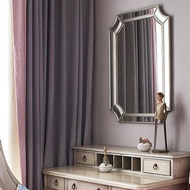 Bathroom Mirror Retro Mirror American Light Luxury Wall Mounted Mirror Bedroom Modern Minimalist Bat