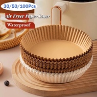 【Ready Stock】100PCS Air Fryer Paper Air Fryer Disposable Paper Liner Baking Paper Air Fryer Oilproof