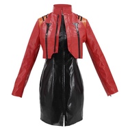 Hot Katsuragi Misato Cos Neon Genesis Evangelion Cos Complete Set of Leather Jacket Evacos Cosplay