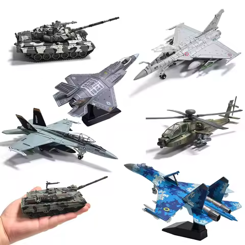 Creative Military Building Blocks Set SU27 F-14 Fighter Aircraft Leopard 2A7 M1A2 T-90 Main Battle T