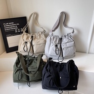 Large capacity tote bag Drawstring shoulder bag Shoulder bag Nilon Women's shoulder bag Waterproof s