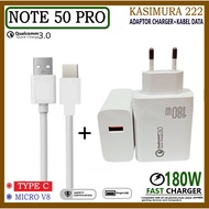 180W Charger For INF NOTE 50 PRO For Android Fast Charger Adapter Charger + Fast Charging Data Cable