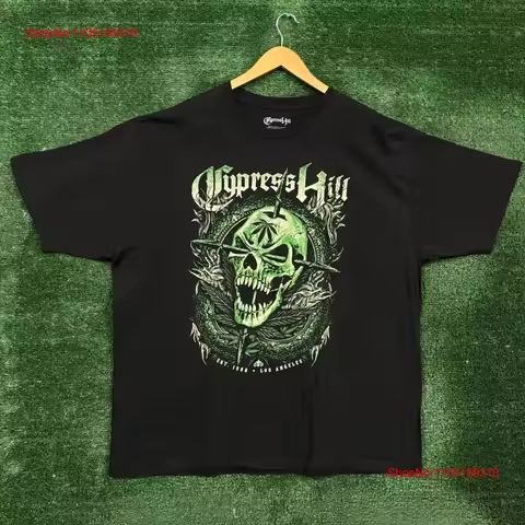 Cypress Hill Skull Bones Est 1988 LA Hip Hop Group T Shirt 3xl vintage Washed Stretched graphic Slig