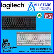 Logitech G515 Lightspeed TKL (Black/White) (Switch: Tactile) Low Profile Wireless Gaming Keyboard (W