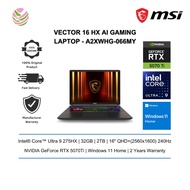 MSI Vector 16 HX AI A2XWHG-066 16" QHD+ Gaming Laptop ( NVIDIA® GeForce RTX™ 5070Ti, Ultra 9 275HX, 