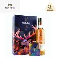 Glenfiddich 18Y Single Malt whisky Flask Gift Pack  (700ml)
