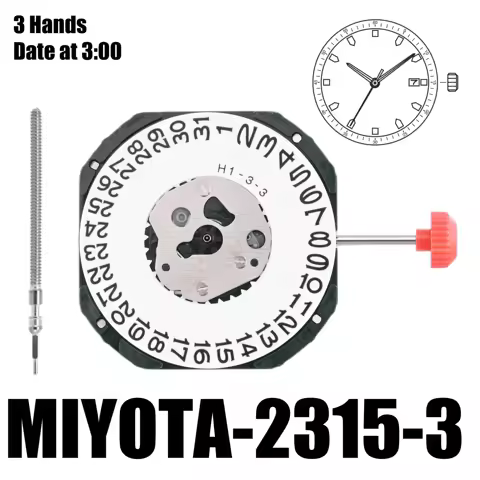 Japan 2315 Movement Japan Miyota 2315 Movement Size 11 1/2βββ Height 4.15mm Accuracy Β±20 sec per mon