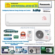 Panasonic 2.5hp Inverter Aircond CS-PU24XKH &amp; CU-PU24XKH-1 (ECO + Ai) PU Series Standard Inverter R32 Air Conditioner ((5 Star Energy Rating))