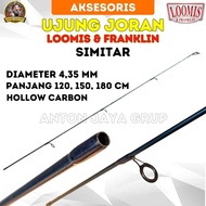 Ujung Joran Loomis Simitar Panjang 120 150 165 Bahan Hollow Carbon
