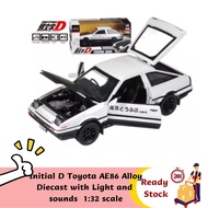 Initial D Toyota AE86 Alloy Diecast Collection Toys with Sounds and Light function