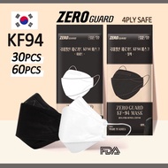 ★30P/60P SET★ KF94 ZERO GUARD KOREA KF94 Mask / FDA Approved / Face Mask made in KOREA