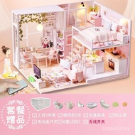 Assemble diy House Handmade Creative Art Building Cabin Model Making Birthday Gift House Villa E76P