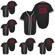 Kpop baby monster ruka rami chiquita ahyeon korean asa rora pharita black babymonster baseball Jerse