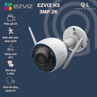 Ezviz H3 Outdoor Wifi IP Camera With 3MP / 5MP Resolution - Color At Night, AI Identification - QL C
