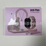 A58plus Smart Watch Inlaid Brick Ladies Watch Bluetooth Call Heart Rate Sports Pedometer Watch