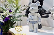 現貨 Bearbrick 400% 100% 九谷燒 染付唐草