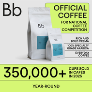 BEAN BROTHERS Black Suit Medium Dark Roast Arabica Coffee Bean Kopi Biji (200g | 1kg | 5x200g)