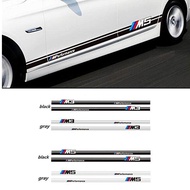 2 ชิ้น BMW สติกเกอร์รถตัวถังรถประตูด้านข้างตกแต่งสติ๊กเกอร์สำหรับ M3 M5 E46 E36 F10 E90 F30 F20 E39 X3 X1 X5 E53 E60 E90 E30 E34 F15 F30