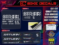 SATURN BIKE FRAME DECALS