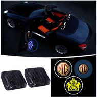 2PCS Car LED 3D Shadow Welcome Light Projector Decorative Atmosphere Lamp for MG ZS HS MG3 MG5 MG6 M
