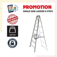 9 Step Single Ladder Aluminium Single Sided Ladder / Tangga 9 Steps