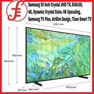 Samsung 55 inch Crystal UHD 4K Smart TV UA55CU8000 \ UA55DU8100 \ UA75DU8100 DIGITAL SMART TV