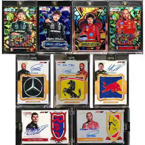 DIY Custom F1 Trading Cards Rare Autograph Cards Featuring Hamilton Verstappen Leclerc & Antonelli G