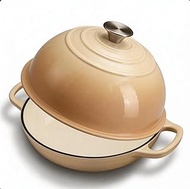 Dutch Oven for Sourdough Bread Baking, Enameled Cast Iron Dutch Oven Pot with Lid, Dome-Shaped Bread