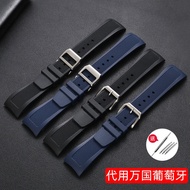 2023 New☆☆ Rubber silicone watch strap is suitable for IWC watches with Portuguese series mechanical watch accessories men's 22mm arc wristband