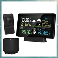 (OAKF) 7.5 Inch Color LCD Wireless Weather Forecast Station Digital Thermometer Hygrometer Trend Bar