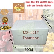 Modernhouse ] M2 Foam Box Polystrene Box Polyfoam Courier Ice box kotak bekas gabus putih kotak buih