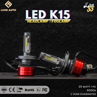 K15 White H4 H7 H11 HB3 HB4 Car LED Lights Fog Lights