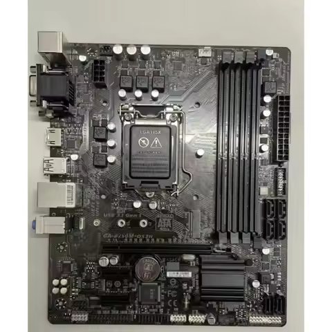 Used B250M-DS3H Motherboard LGA1151 Supports 6th 7th Gen CPU 4 DDR Slots M.2 HDMI VGA DVI Ports In S