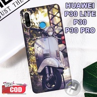 G28 -Silicon Huawei p30 lite - softcase pro camera Huawei p30 - VESPA Motorcycle Motif - Flexible Rubber Material - Casing Huawei p30 pro - Silicone p30 lite- case p30-p30 pro-- all type hp