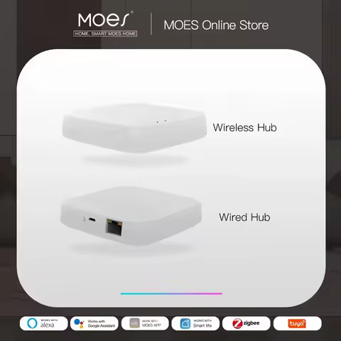 Tuya ZigBee 3.0 Smart Gateway Hub Smart Home Bridge Smart Life APP Wireless Remote Controller Works 