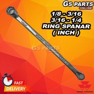 🚜1/8 - 3/16  3/16 - 1/4 RING SPANAR ( INCH ) | GS PARTS