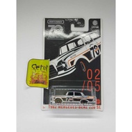 MATCHBOX 1962 MERCEDES BENZ 220 E BLACK CARD SILVER