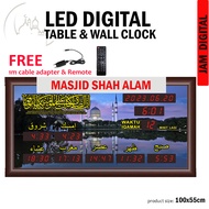 (100 x 55cm ) LED Digital Jam Waktu Jam Azan Digital / Jam Waktu Solat / Azan Digital Clock / Jam Az