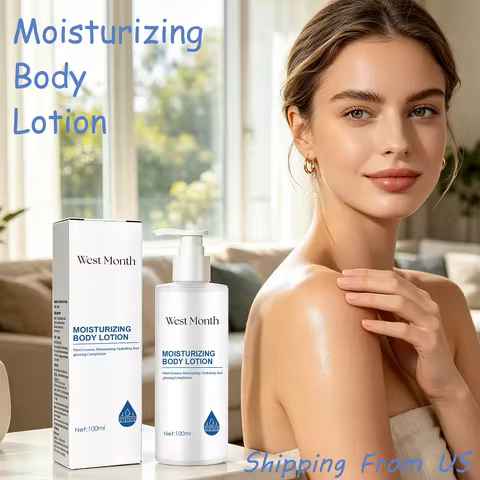 West&Month100mL Body Cream Moisturizing Whitening Fade Wrinkles Lighten Pigmentation Shrink Pores Sm