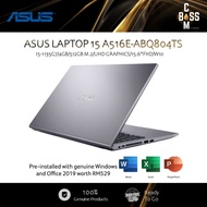 *HOT MODEL* ASUS LAPTOP 15 A516E-ABQ804TS (I5-1135G7/4GB/512GB M.2/UHD GRAPHICS/15.6"FHD/W10/HNS) SL