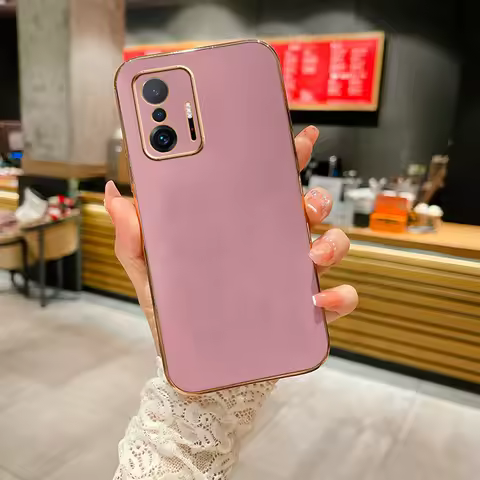 For Xiaomi 11T Pro Case Xiaomi 11T Phone Case 2107113SG 21081111RG Cover mi 11T Pro Luxury Square Pl