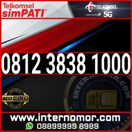 NOMOR CANTIK KARTU PERDANA SIMPATI TELKOMSEL 4G/5G 0812 3838 1000