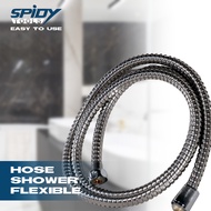 Spidy Slang Hose Flexible Shower Mandi Drat 1/2inch Panjang 15M Selang Fleksibel Kepala Sower Pancur