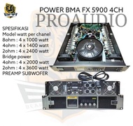 Power BMA 4 Channel FX 5900 FX5900 4CH 4 X 1000 Watt Original