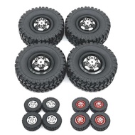 WPL C14 C24 C34 C44 C54 B14 B24 MN D90 MN99S MN78 MN82 4pcs 67mm Metal Wheel Rim Rubber Tire Tyre RC